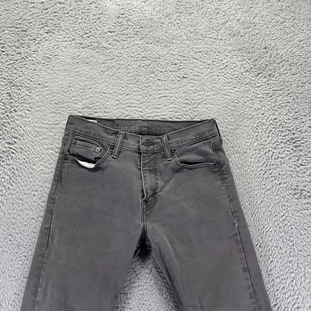 Levi's 513‎ Jeans Mens 28x30 Black Cotton Denim Straight Travel Workwear Stretch